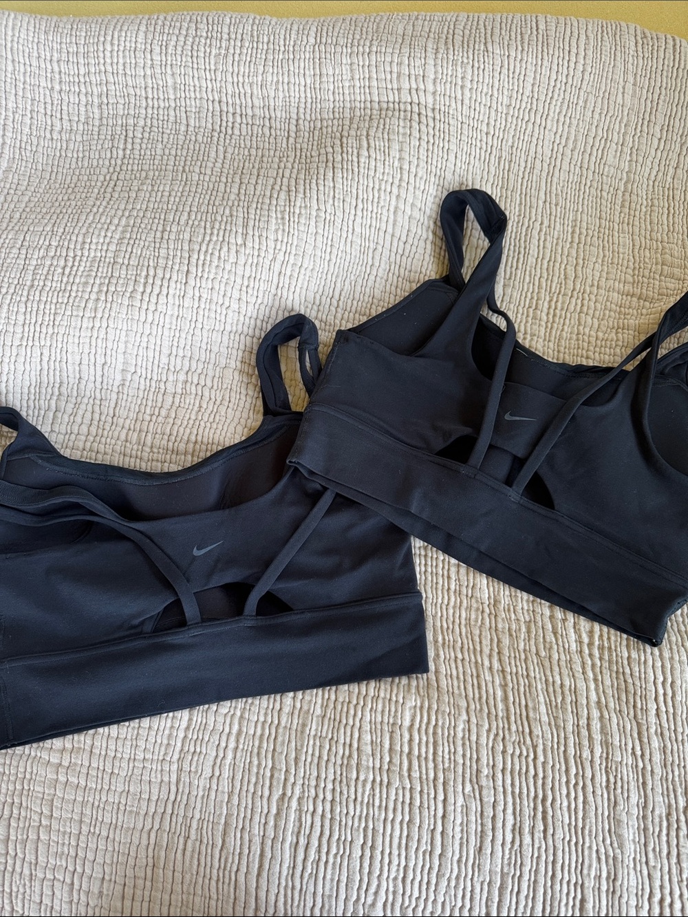 Nike Black Double-Strap Sports Bra Duo zenvy